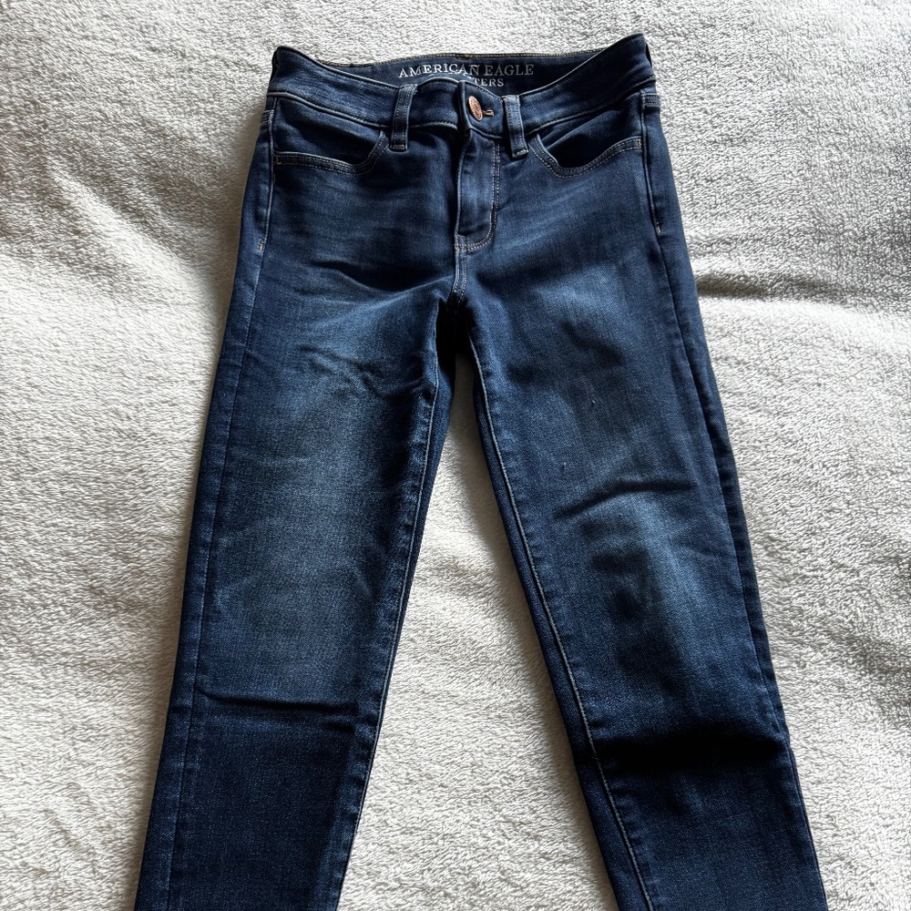 360 Super Stretch Jegging Crop Jeans, Dark Wash